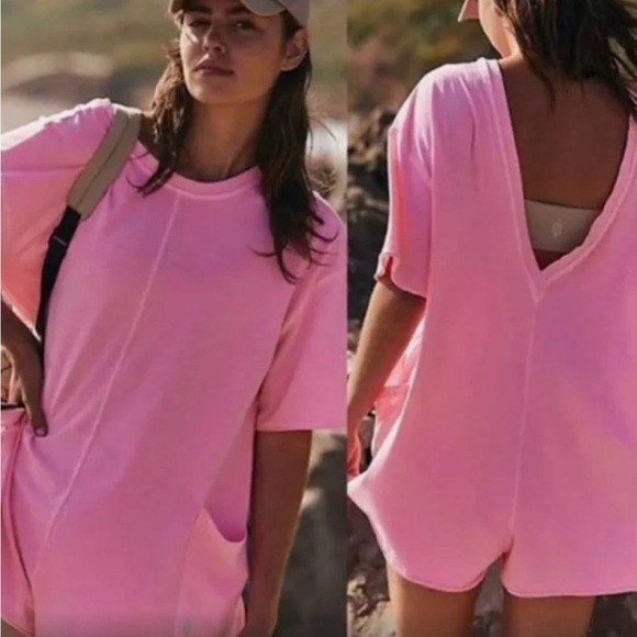 NWOT‎ - Free People - Hotshot Tee Romper - Picture 1 of 6